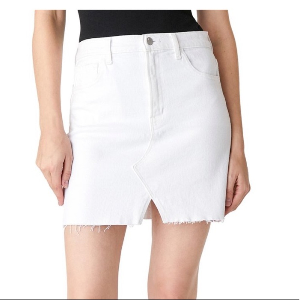 J Brand White Jules High-Waist Denim Skirt Woman’s Size 23